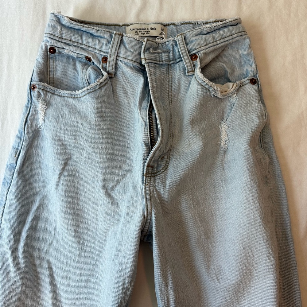 Abercrombie & Fitch Blue Relaxed Jeans